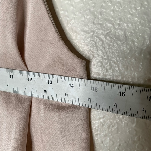 Shona Joy Luxe Frill Tulip Hem Cocktail Women Dress Slim Blush Pink Size 4 - Picture 10 of 13